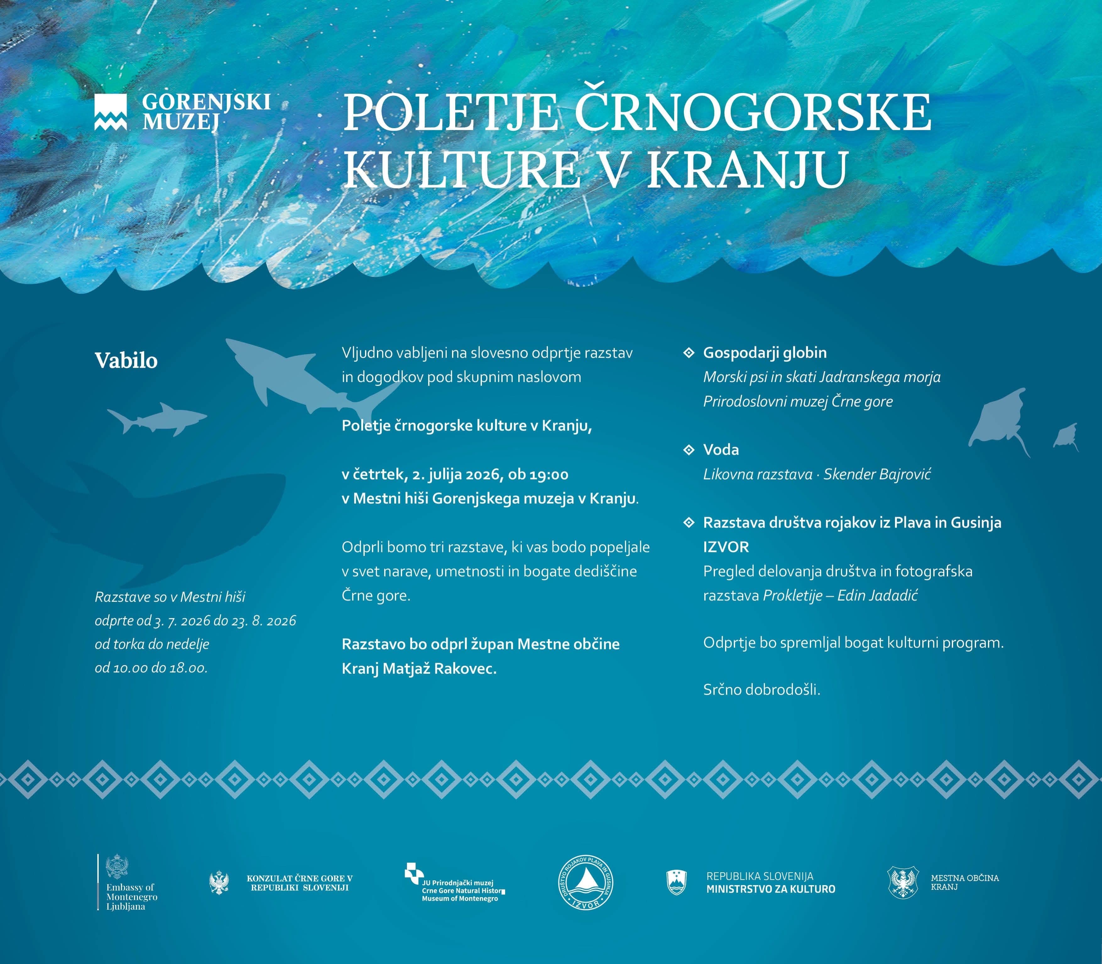 LJETO CRNOGORSKE KULTURE U KRANJU